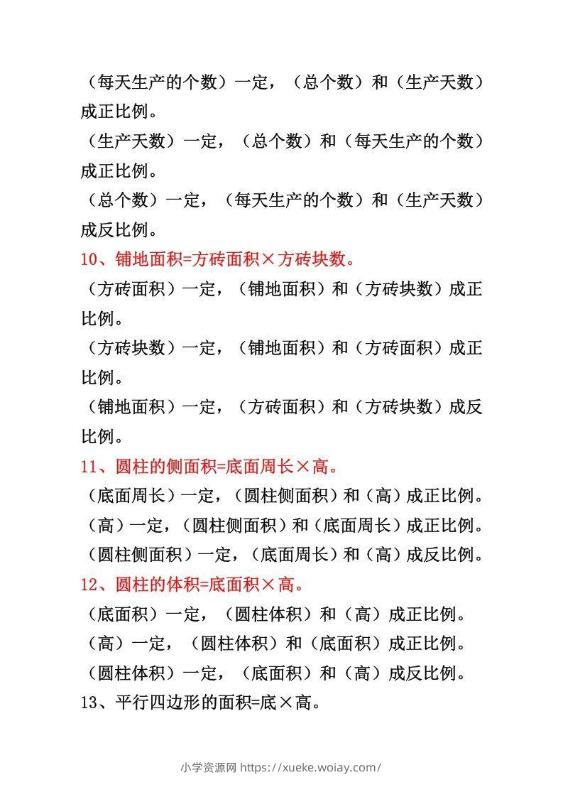 图片[3]-六年级下册正反比例公式归纳总结-六八学科资料网