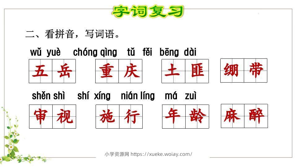 图片[3]-五年级语文下册第4单元知识点课件（部编版）-六八学科资料网