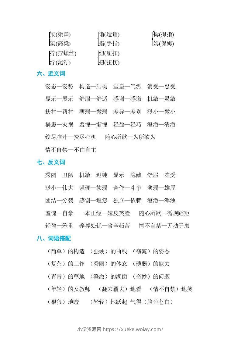 图片[2]-五年级语文下册第八单元单元知识小结（部编版）-六八学科资料网