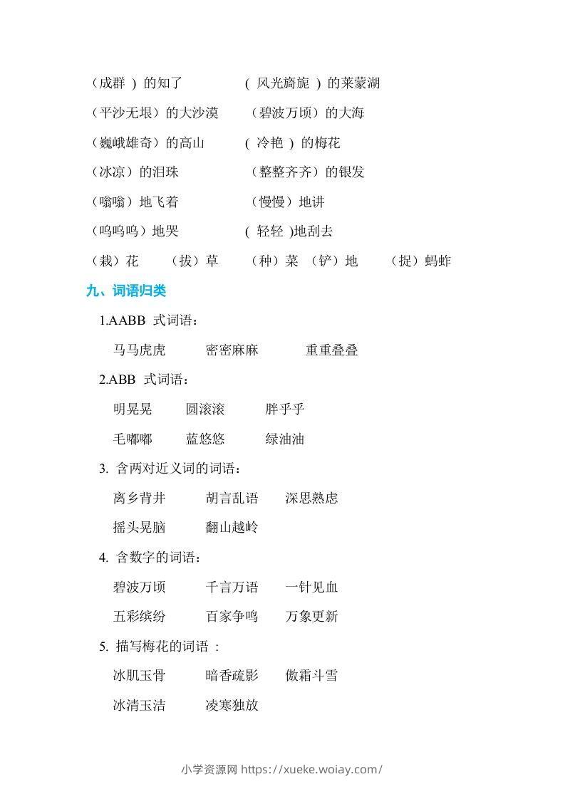 图片[3]-五年级语文下册第一单元单元知识小结（部编版）-六八学科资料网