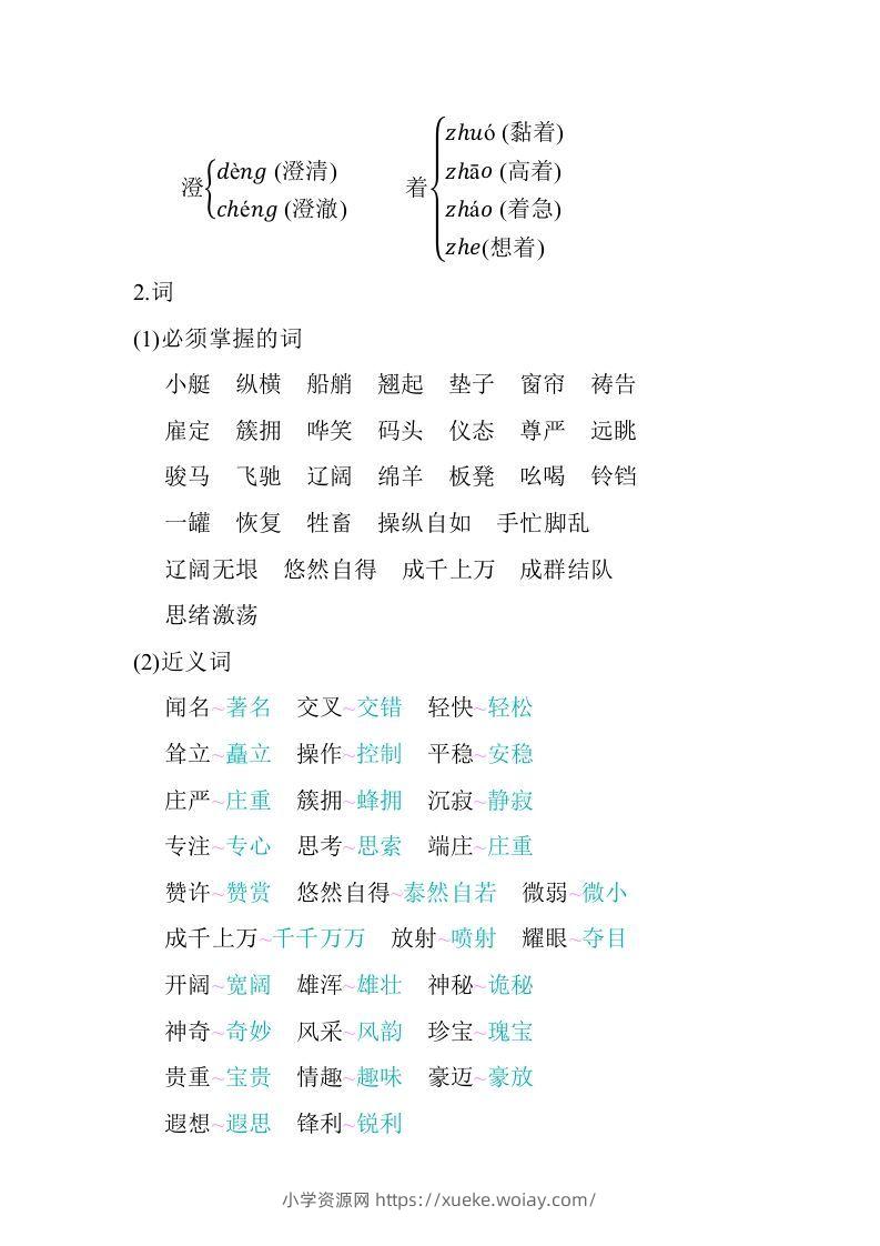 图片[2]-五年级语文下册第七单元知识小结（部编版）-六八学科资料网