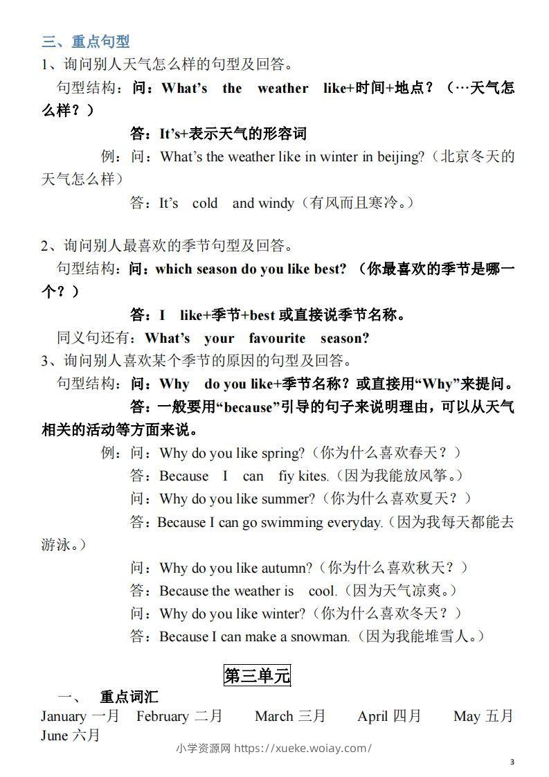 图片[3]-五年级英语下册素材-单词、短语、句型期末重点知识归纳（人教PEP版）-六八学科资料网