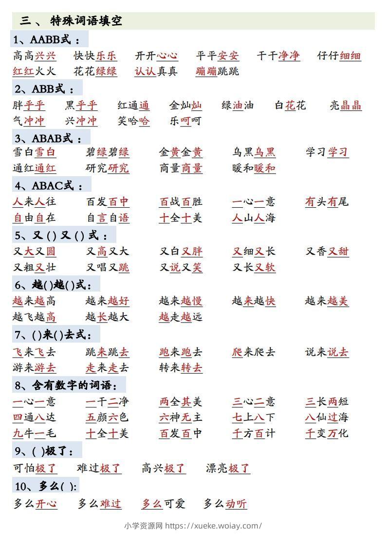 图片[2]-1.27一年级下册语文全册重点知识预习汇总-六八学科资料网