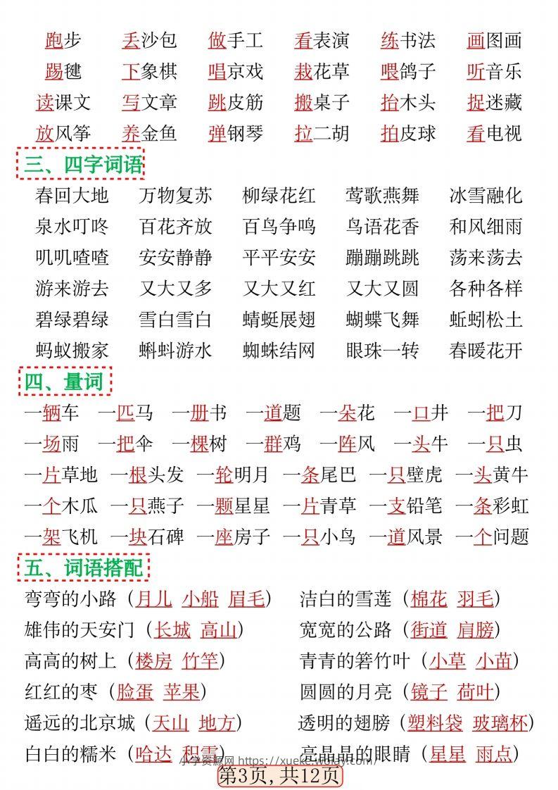 图片[3]-一年级语文下册期中高频考点知识汇总(1)(2)-六八学科资料网