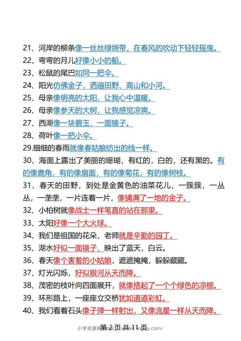 图片[2]-二年级语文下册仿写汇总1-六八学科资料网