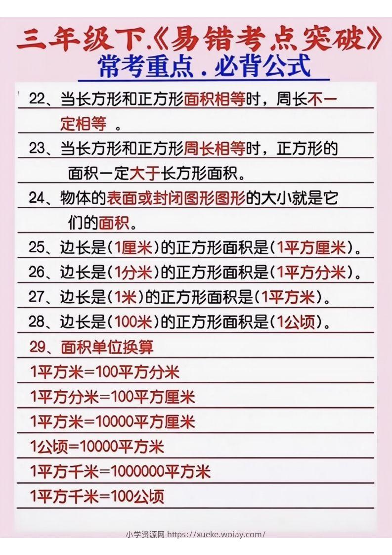 图片[3]-三年级数学下册《易错考点突破》-六八学科资料网