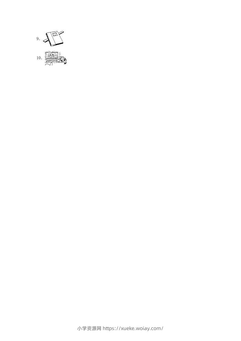 图片[2]-2020-2021学年浙江省湖州市德清县四年级上学期期末英语真题及答案(Word版)-六八学科资料网