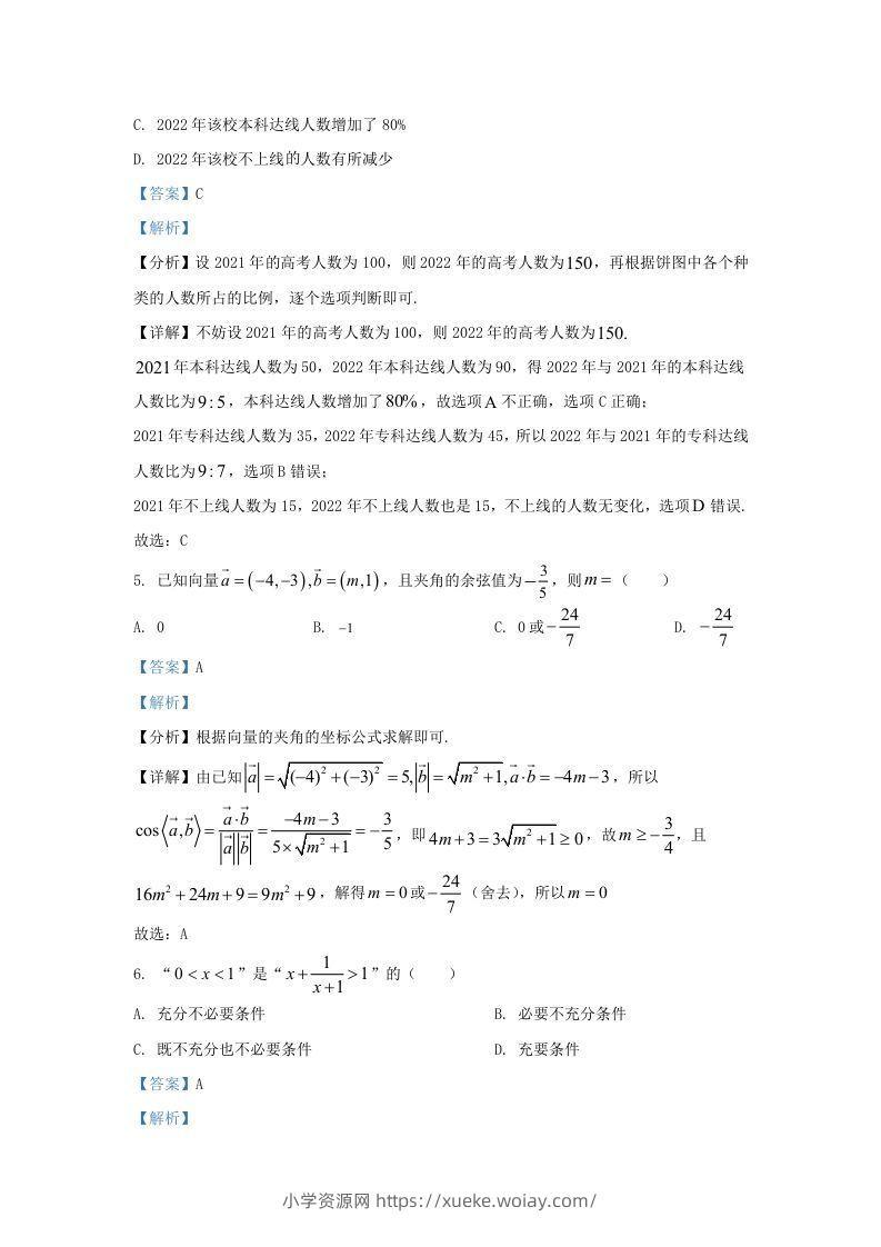 图片[3]-2022-2023学年河北省邯郸市高三上学期开学检测数学试题及答案(Word版)-六八学科资料网