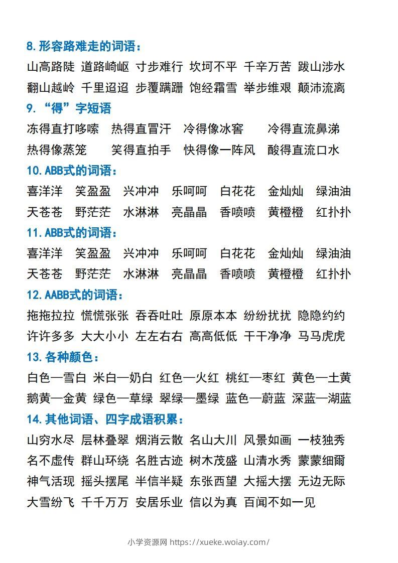 图片[2]-二年级语文上册常考重点知识点汇总-六八学科资料网