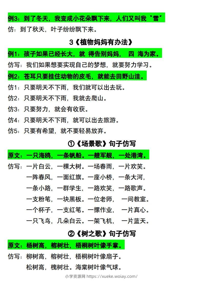 图片[2]-二年级语文上册仿写句子-六八学科资料网