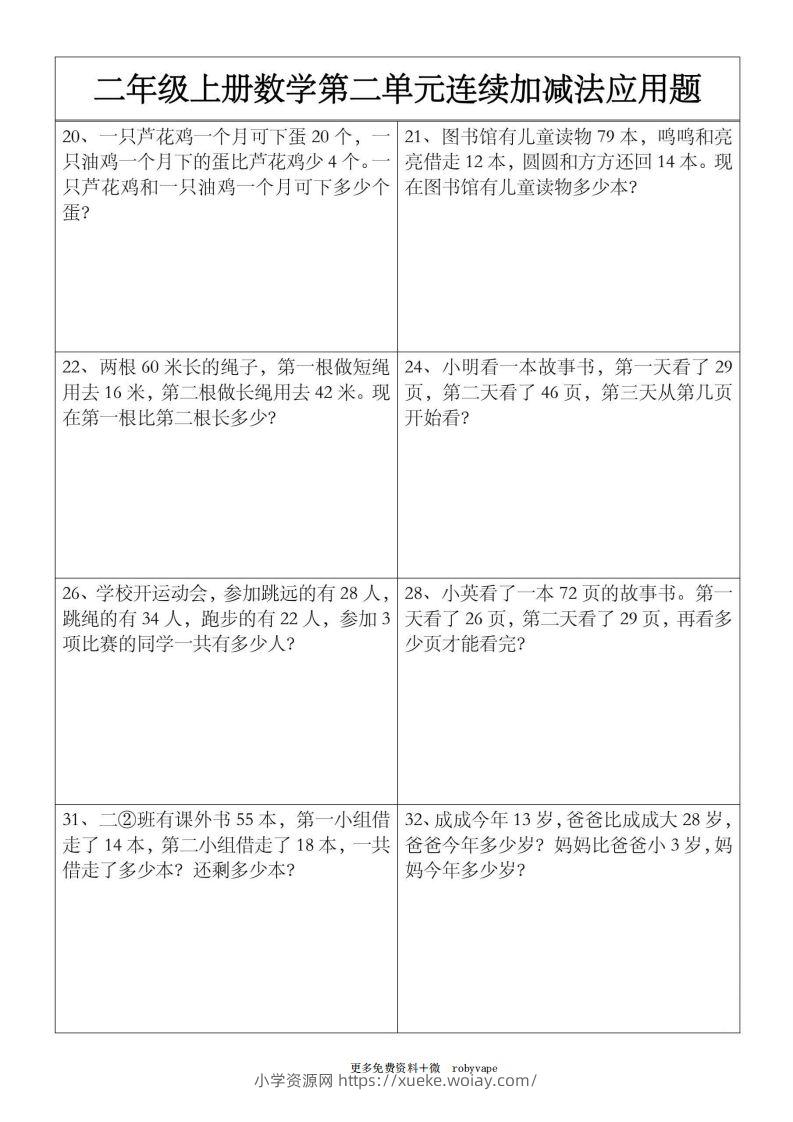 图片[3]-二上数学【第二单元】连续加减法应用题-六八学科资料网