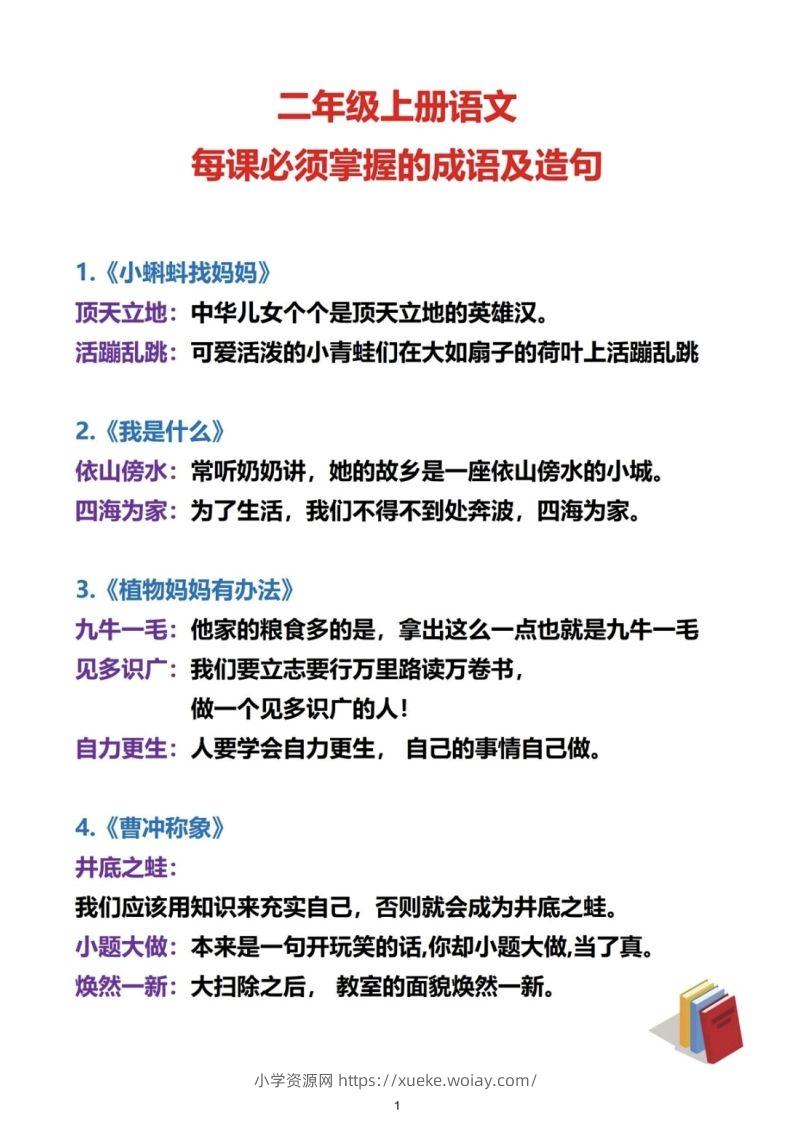 二上语文必考成语及造句-六八学科资料网