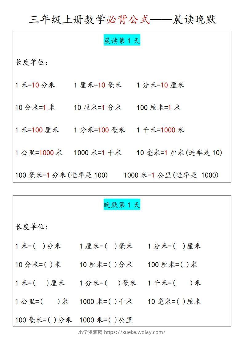 【三上】数学必背汇总-六八学科资料网