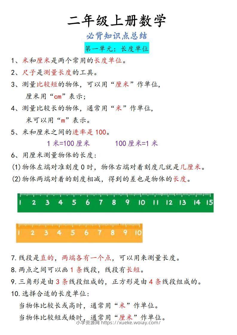 图片[3]-【二上】数学必背汇总-六八学科资料网