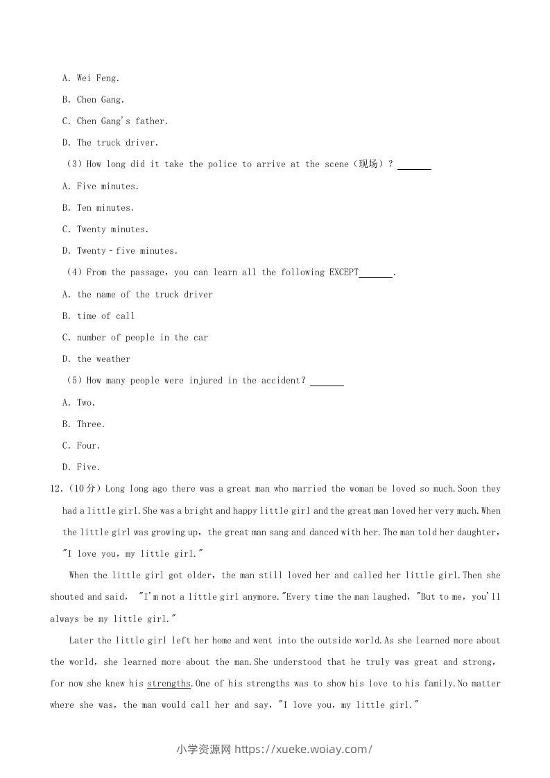 图片[2]-2023-2024学年河南省驻马店市正阳县八年级下学期期中英语试题及答案(Word版)-六八学科资料网